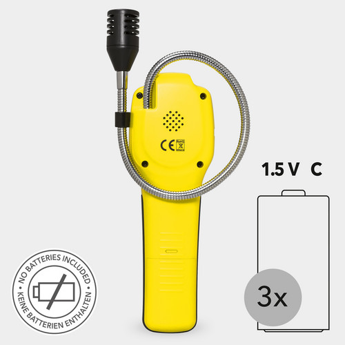 Power supply: 3 x 1.5 V, C