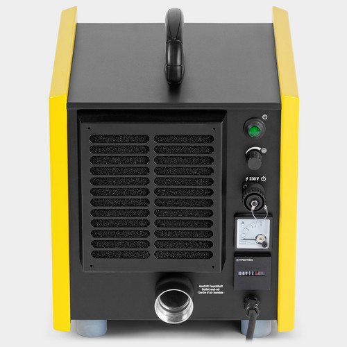 A standard DIN socket for external switchings allows to control the TTR 300 by means of an optional hygrostat, time clock or other external switching devices with matching DIN plug.