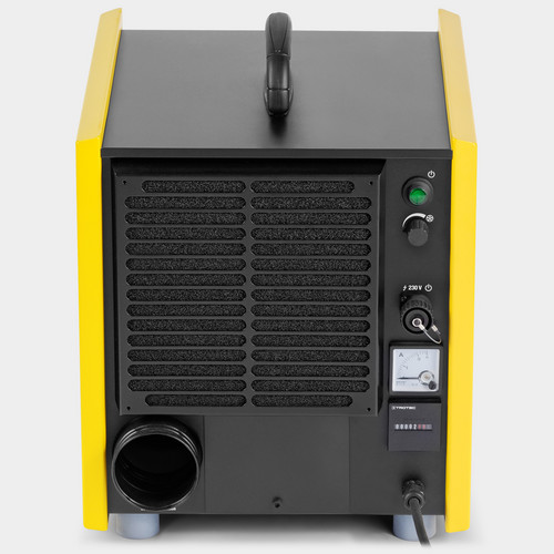 A standard DIN socket for external switchings allows to control the TTR 400 by means of an optional hygrostat, time clock or other external switching devices with matching DIN plug.