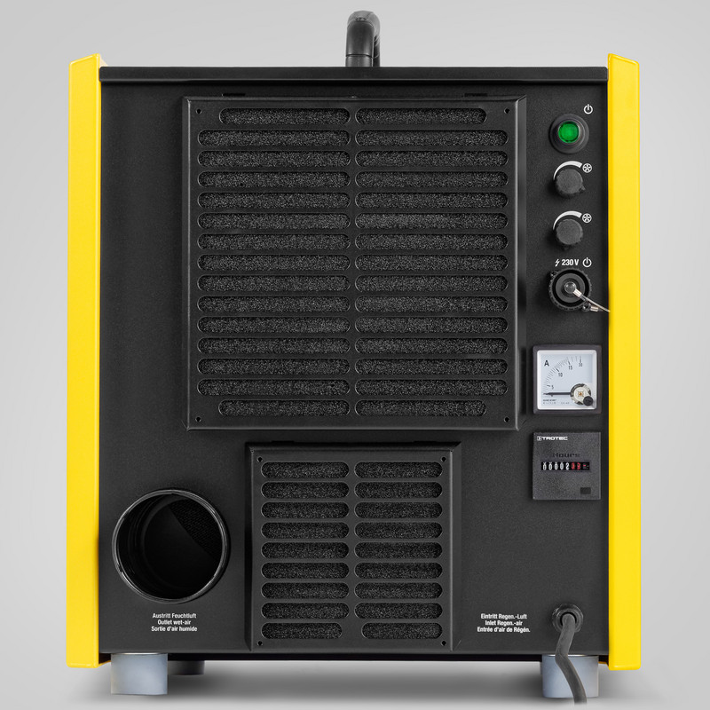Desiccant dehumidifiers TTR 500 D Duoventic air volume regulation: Advanced control electronics allow separate stepless adjustment of moisture content and volume flow of the required drying air.